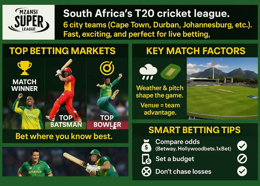 Mzansi Super LeagueTips & Strategy Infographic